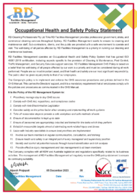 ISO 45001 OHS Policy Statement