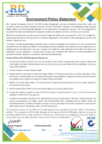 ISO14001 EHS Policy Statement